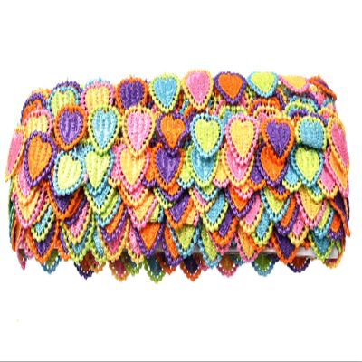 12.7 m Colorful Love Lace Trim for DIY Sewing and Decoration