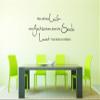 Wall Decal Quote: "One should give the body something good so that the soul feels like living in it." // Color and Size: Light Gray, 1000 x 450 mm view 1