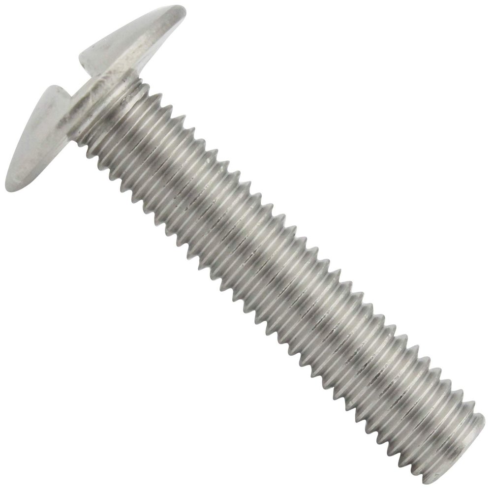 Slotted Low-Profile Round-Head Screws M8 x 35, 40-Pack, Stainless Steel A2/V2A, Full Thread | SC-Normteile
