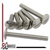 Slotted Low-Profile Round-Head Screws M8 x 35, 40-Pack, Stainless Steel A2/V2A, Full Thread | SC-Normteile view 3