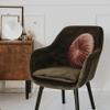 Panini Tessuti Dark Gray Velvet Upholstery Fabric by the Meter, 140 cm Wide view 3