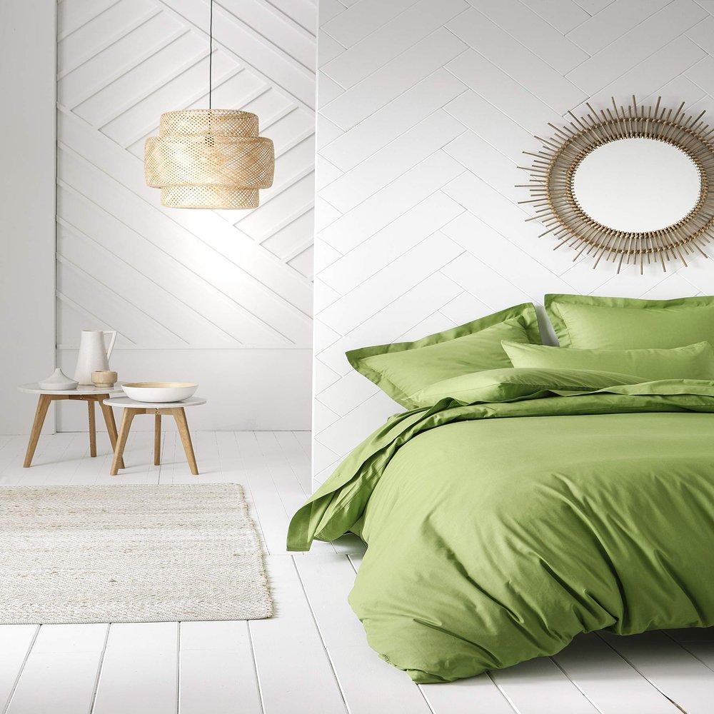 Today Fitted Sheet, Bamboo Green, 90 x 190 cm