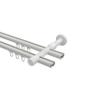 INTERDECO 20 mm Double-Track Internal-Run Curtain Rod, White, 100 cm view 3