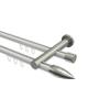 INTERDECO 20 mm Double-Track Curtain Rod, White, 400 cm view 1