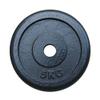 MASTER Adult Weight Plates, 2 x 5 kg, 2-Piece Set, Black view 1