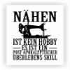 Samunshi Sewing Is Not a Hobby Poster, Wall Art, Teen Room Decor, Gift, DIN A1 59.4 x 84.1 cm, White/Black view 1