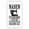Samunshi Sewing Is Not a Hobby Poster, Wall Art, Teen Room Decor, Gift, DIN A1 59.4 x 84.1 cm, White/Black view 3