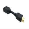 Duttek HDMI Adapter Cable, Gold-Plated, HDMI Male to Female, 10 cm, 2-Pack view 2