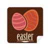 DIYthinker Easter Religious Festival Red Egg Pattern Glasses and Phone Screen Cleaning Cloth, Suede Fabric, 2 Pieces view 1