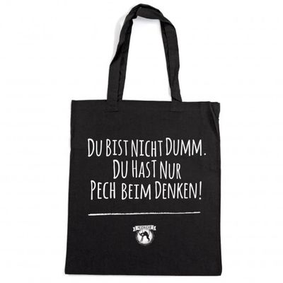 Pechkeks Cotton Tote Bag “Bad Luck Thinking”