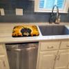 Caroline's Treasures Halloween Longhair Black and Tan Dachshund Dish Drying Mat, 14 x 21 in view 3