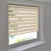 Double Roller Blind 115 x 160 cm Beige, No-Drill Clamp-Fit view 1