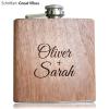 Personalized Wooden Flask with Custom Engraving view 2