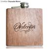 Personalized Wooden Flask with Custom Engraving view 4