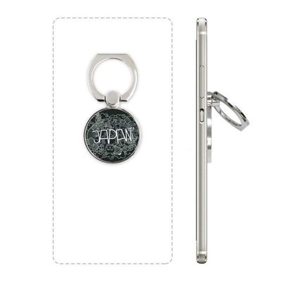 DIYthinker Japan Black and White Temple Lucky Cat Phone Ring Stand Holder for Universal Smartphones, Multicolor Gift