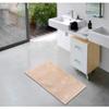 Pink Cotton Bath Mat 50 x 80 cm – etrea Darmstadt Wave Design, Soft & Absorbent, Washable at 30°C, Suitable for Heated Floors view 1