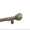 Sento 25 mm Metal Curtain Rod Set, Antique Brass, 600 cm, Tulia view 1