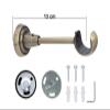 Sento 25 mm Metal Curtain Rod Set, Antique Brass, 600 cm, Tulia view 4
