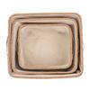Homemania furniteam Storage Boxes, 3-Piece Set, Fabric, Natural Cork, 41 x 36 x 24 cm view 3