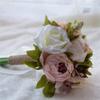 Fouriding Peony Artificial Rose Bridal Bouquet view 2