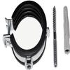 rohrfix-24 10-Piece Set Joint Pipe Clamps 32–35 mm / 1 in, Black or Silver view 1