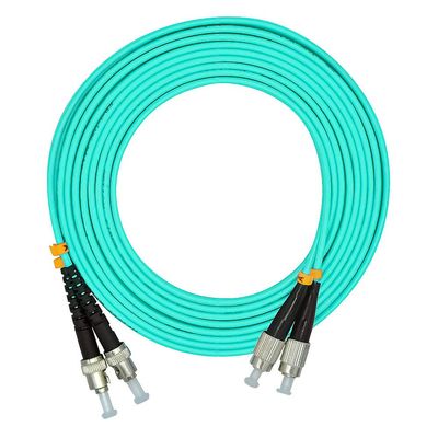 Jeirdus OM4 Fiber Optic Cable FC/ST (30 m, 1 Cable) | Duplex Multimode FC-ST Patch Cable