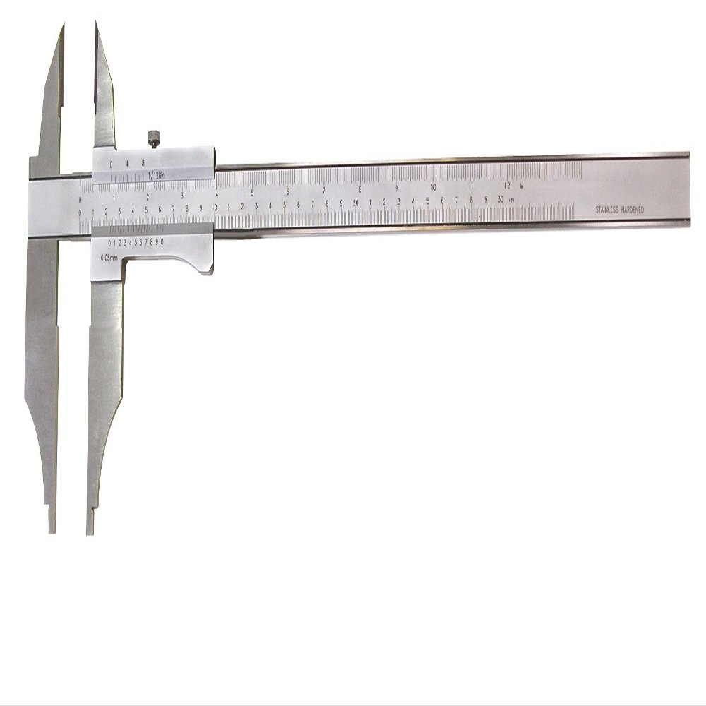 Precision Workshop Caliper with Pointed Jaws, Without Fine Adjustment (500 mm, 250 mm)