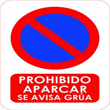 No Parking Sign, Towing Service Warning | 3 mm Aluminum Wall Decor | A5 (21 x 14.8 cm)