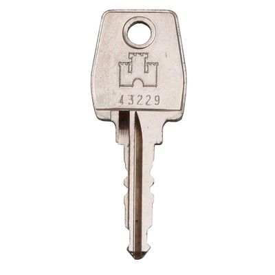 EuroLocks Replacement Key 43001–43500 for Mailbox, Universal and Cabinet Locks, Code 43293