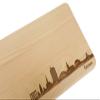 Bochum Skyline Breakfast Board, Beech Wood, XL, Personalized Engraving view 2