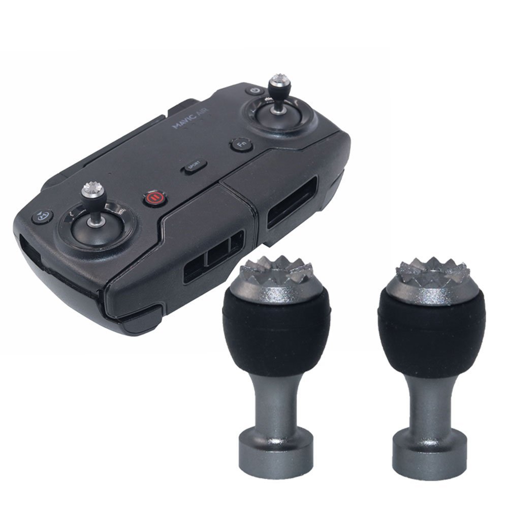 Tercel Metal Remote Control Stick Guards for DJI Mavic Air/Mavic 2 Pro/Mavic 2 Zoom, Black