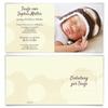 50 x Baptism Invitation Cards, Personalized Folded Cards - Bubble Clouds view 2