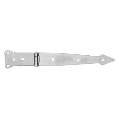 Pollmann Building Hardware Light Strap Hinges, 250 mm, Bright Zinc-Plated, 2-Pack