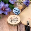 Btic Thank You Stamp, Round Wooden Stamp, Text: "Heartfelt Thanks!", Diameter: 25 mm view 1