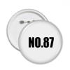 Lucky No. 87 Series Round Pin Badge Button, XXL, Multicolor view 1