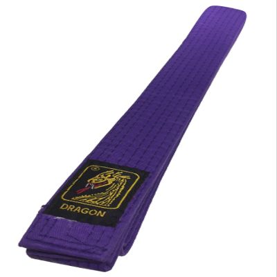 Karate Belt Judo Belt Budo Belt Dragon Purple 100% Cotton (280)