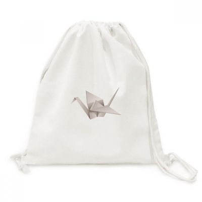 DIYthinker Geometric Origami Abstract Crane Pattern Canvas Backpack
