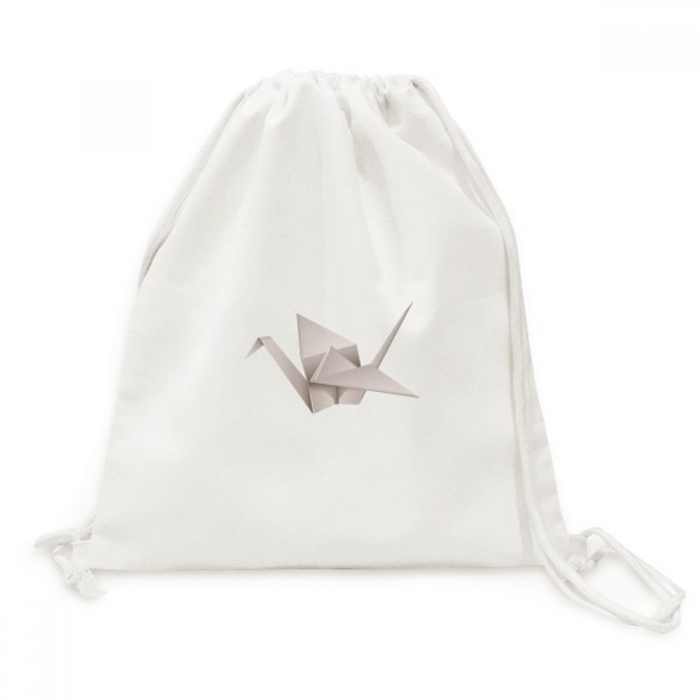 DIYthinker Geometric Origami Abstract Crane Pattern Canvas Backpack