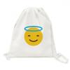 DIYthinker Smile from Below Yellow Cute Online Chat Canvas Backpack Travel Shopping Bag view 1