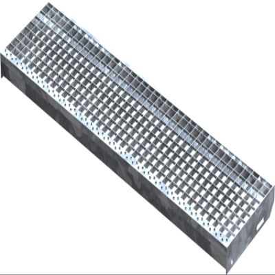Fenau 1200 x 305 mm Grating Step (R11) XSL, 30/30 mm Mesh, Galvanized Steel Stair Tread