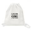 DIYthinker I Am the Rebellious Girl Canvas Backpack Shopping Bag view 1