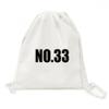 DIYthinker Glck No.33 Number Name Canvas Backpack view 1