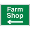 VSafety 76021BF-R “Farm Shop/Left Arrow” Sign, Landscape, 400 x 300 mm, 3-Pack view 1