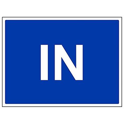 vsafety 43060bf-s “in” Sign, Landscape, 400 x 300 mm (3 Pack)