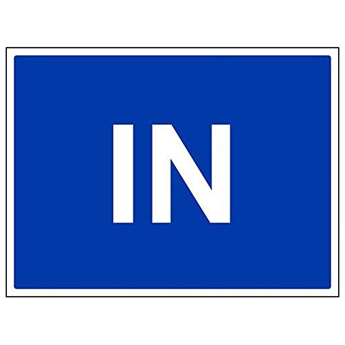 vsafety 43060bf-s “in” Sign, Landscape, 400 x 300 mm (3 Pack)