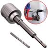 Core Drill Bit 30–160 mm – Here: 90 mm (10-Tooth) Set with 350 mm SDS Plus Extension for Concrete and Stone view 2