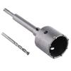 Core Drill Bit 30–160 mm – Here: 90 mm (10-Tooth) Set with 350 mm SDS Plus Extension for Concrete and Stone view 3