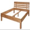 Krok Wood Julia Solid Beech Wood Bed, 180 x 220 cm view 3