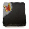 MEMORUM Folio Memorial Plaque 40 x 30 x 5 cm, Indian Black Granite, Polished, Engraved with Bronze-Color Papillon 2 Ornament view 1