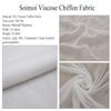Soimoi 55 GSM Viscose Chiffon Fabric, Floral, 42 in. Wide, Dark Brown view 4